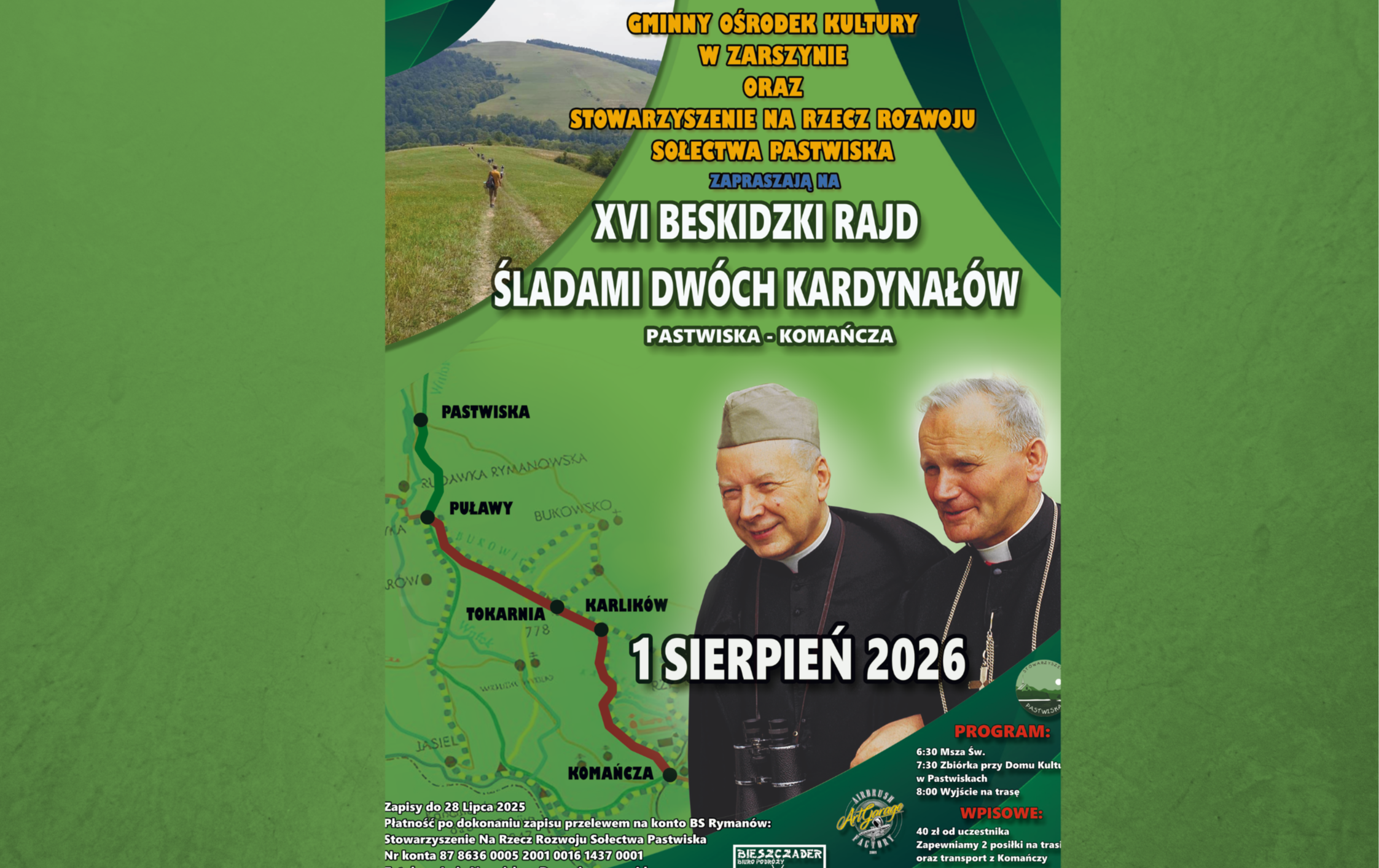 Zdjęcie do XVI Beskidzki Rajd "Śladami Dw&oacute;ch Kardynał&oacute;w"